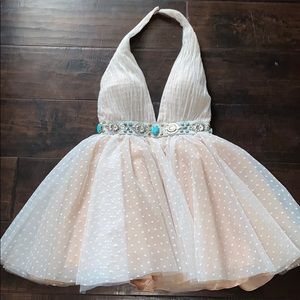 NWT ivory sherri hill dress